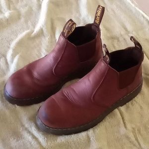Dr Martens slip on leather boots